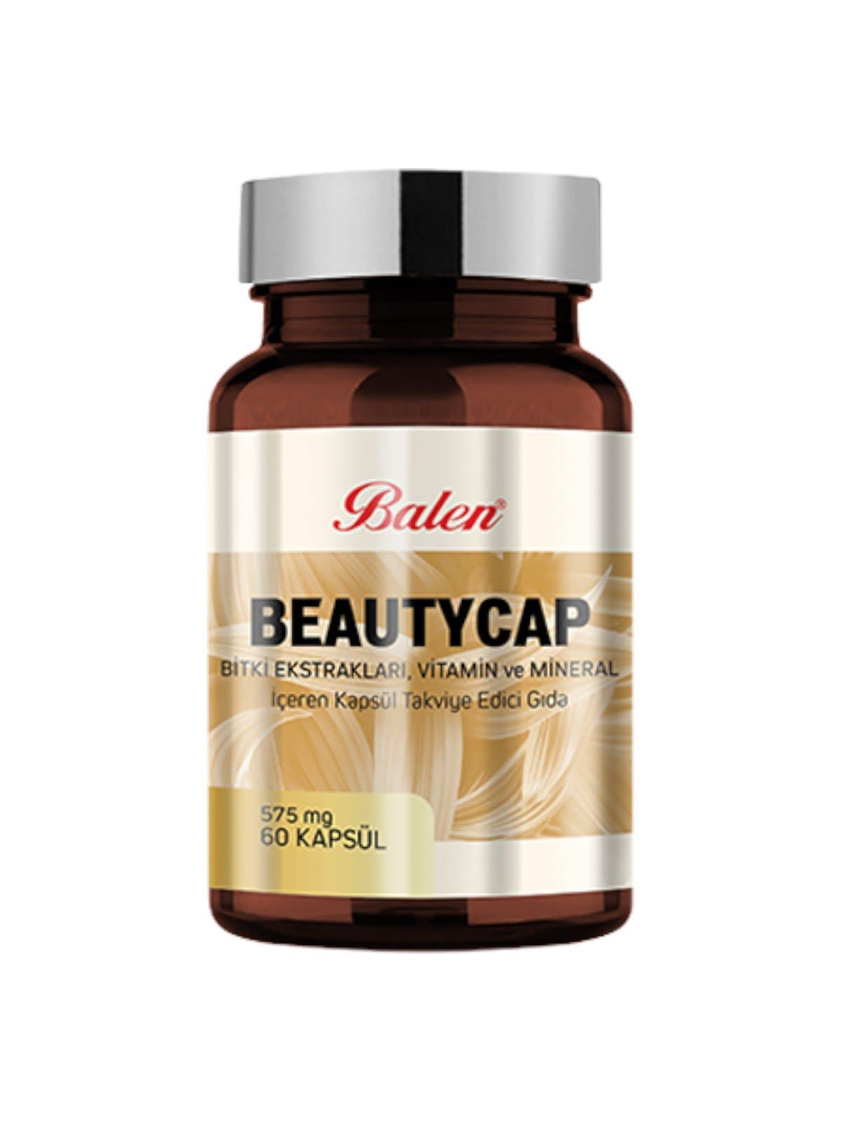 Balen Beautycap Bitki Ekstraktları, Vitamin ve Mineral İçeren Kapsül Takviye Edici Gıda