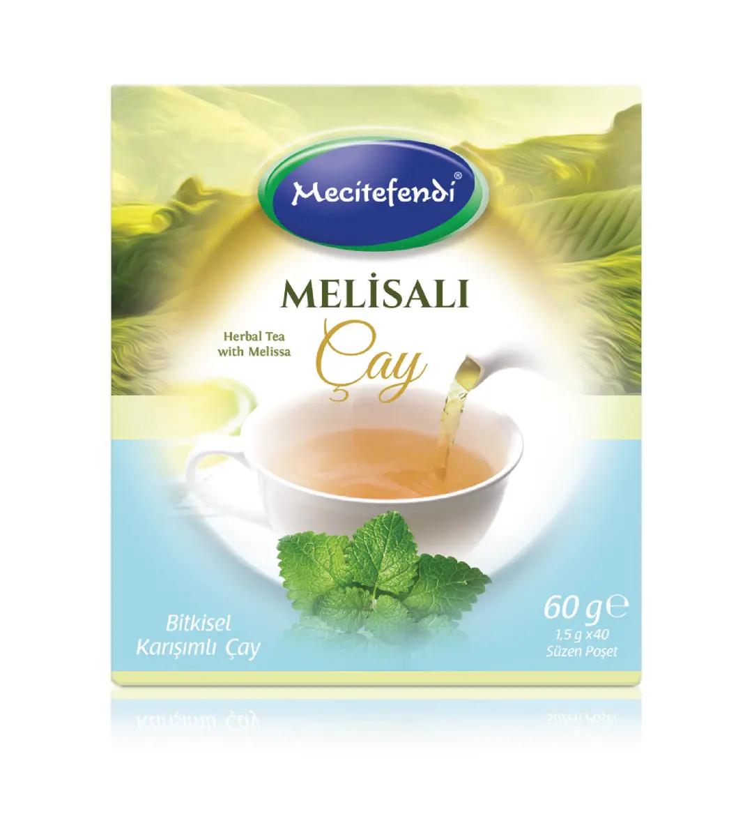 Mecitefendi Melisalı Çay - Doğal Süzen Poşet Çay (40'lı)