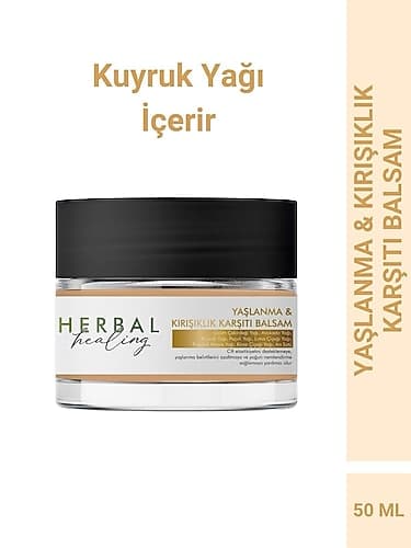 Herbal Healing Bitkisel Özlü Yaşlanma ve Kırışıklık Karşıtı Yüz Balsamı
