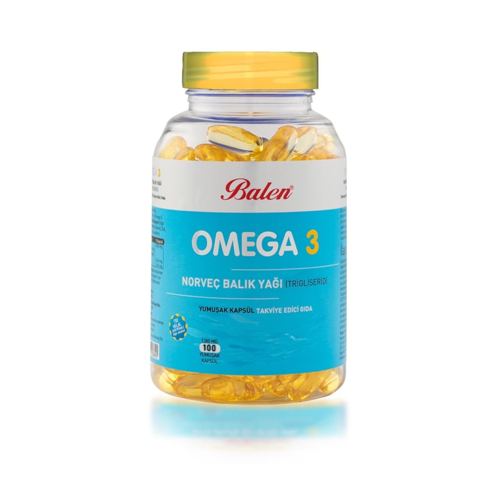 af Norveç Omega-3 Balık Yağı (Trigliserid Form) - 1380 mg x 100 Yumuşak Kapsül