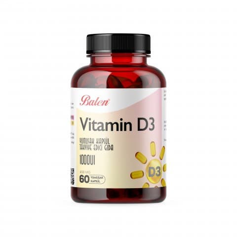 Balen Vitamin D3 Yumuşak Kapsül (Softjel) 450 mg – 60 Kapsül