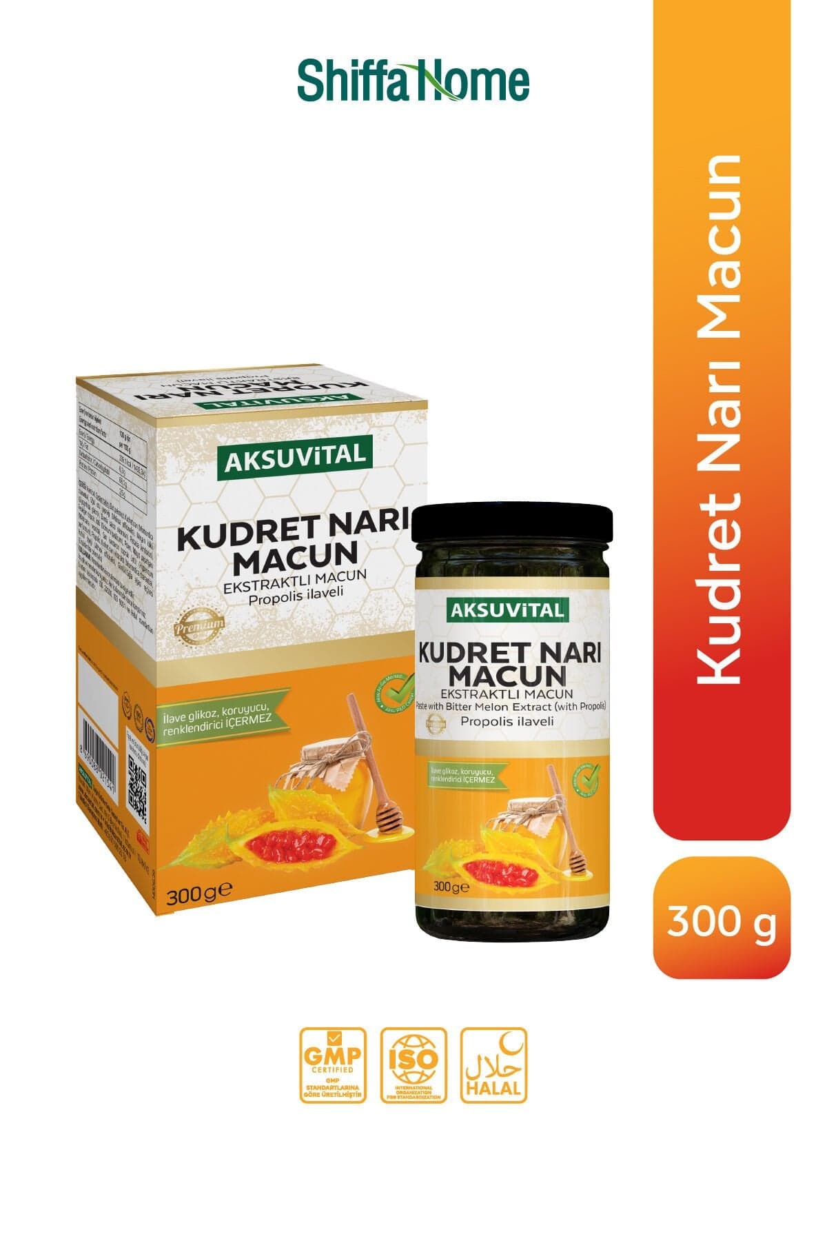 Aksuvital Kudret Narı Ekstraktlı Macun - Propolis İlaveli 300 gr