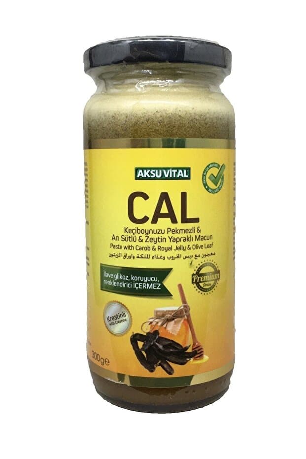 CAL Doğal Keçiboynuzu Pekmezli, Arı Sütlü ve Zeytin Yapraklı Macun - 300 gr