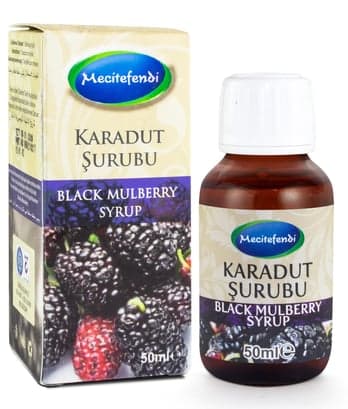 Mecitefendi Doğal Karadut Şurubu 50 ml - Katkısız ve Yoğun Kıvamlı