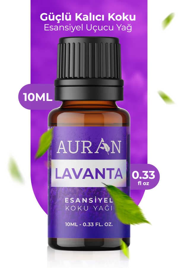 AURAN Lavanta Uçucu Esansiyel Yağı - Rahatlatıcı Aromaterapi Koku Yağı 10 ml
