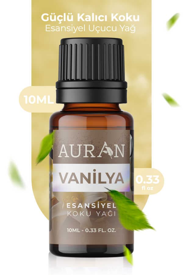 AURAN Vanilya Uçucu Aromaterapi Yağı - Difüzör ve Buhurdanlık Esansı (10 ml)