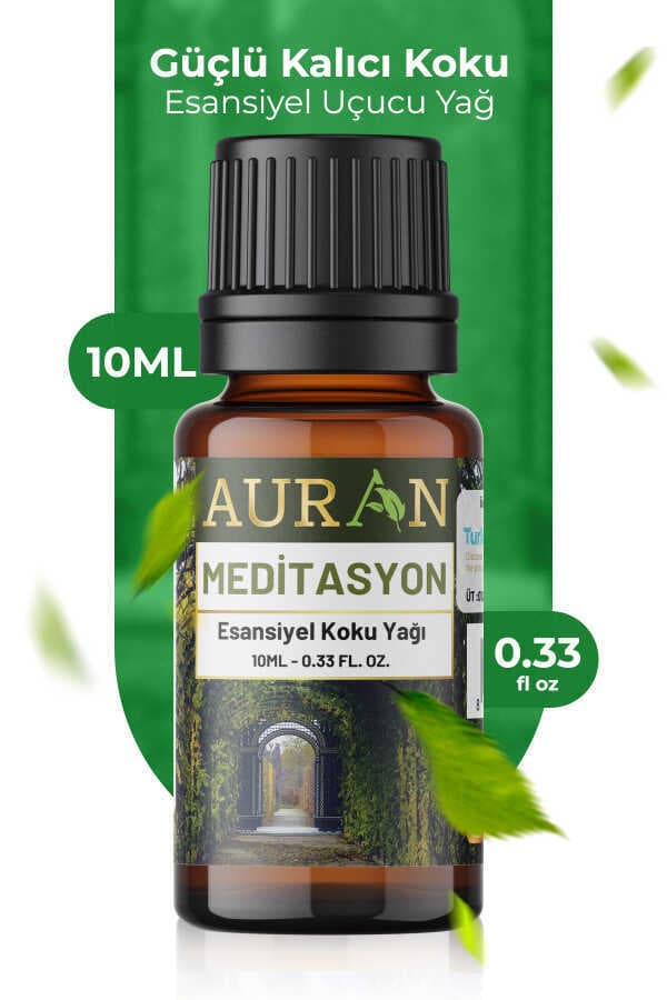 AURAN Meditasyon Esansiyel Yağı (10 ml) - Doğal Ortam Kokusu ve Hobi Esansı