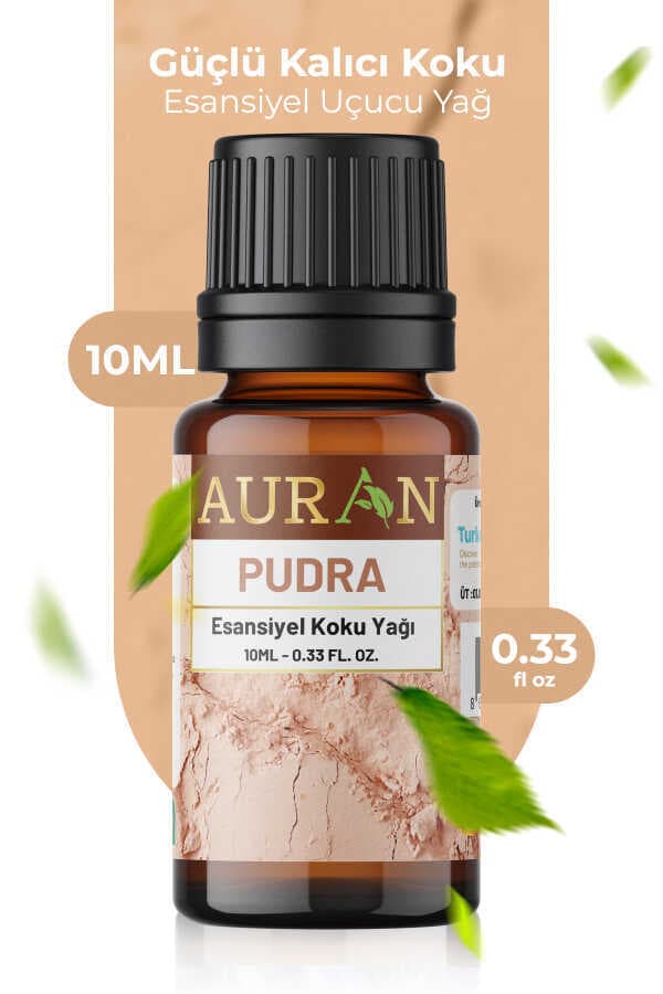 Auran Pudra Kokulu Uçucu Esansiyel Yağ - Difüzör ve Buhurdanlık Aromaterapi Yağı 10 ml