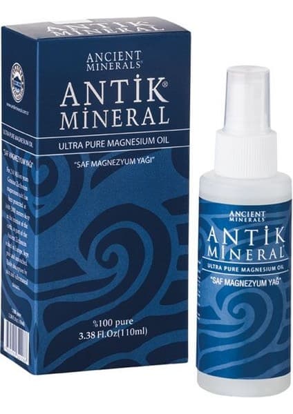 Antik Mineral %100 Saf Magnezyum Yağı - Doğal Kas Rahatlatıcı (100 ml)